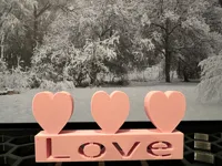 Plaque Love — trois cœurs Saint-Valentin — photo 5