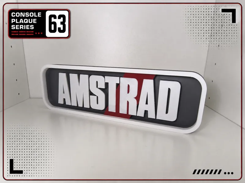 Console Logo Plaque - Amstrad