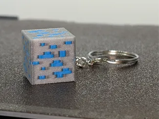 Minecraft Ore keychain