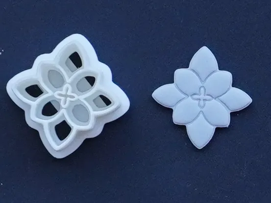 Flower Polymer Clay Cutter Earrings Necklace