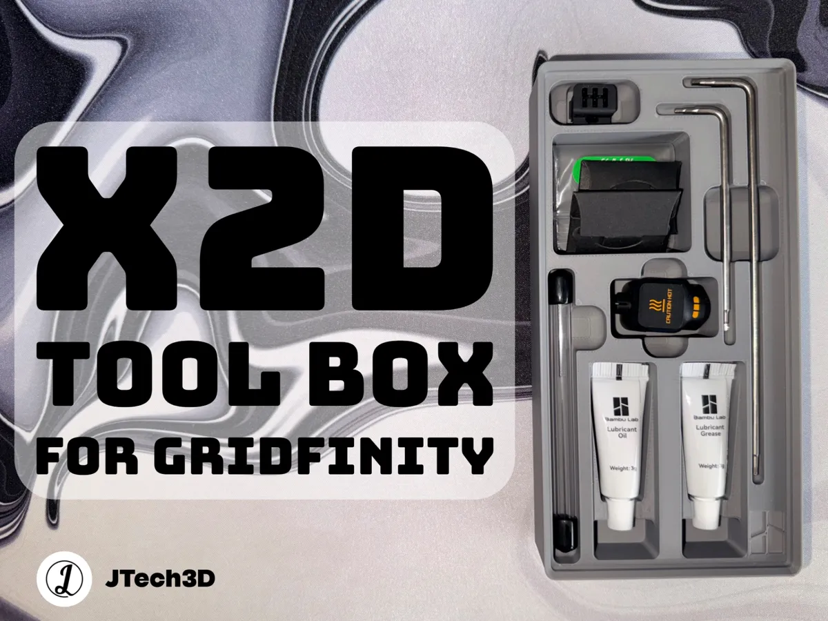 Bambulab X2D Gridfinity Tool Box - Free 3D Print Model - MakerWorld