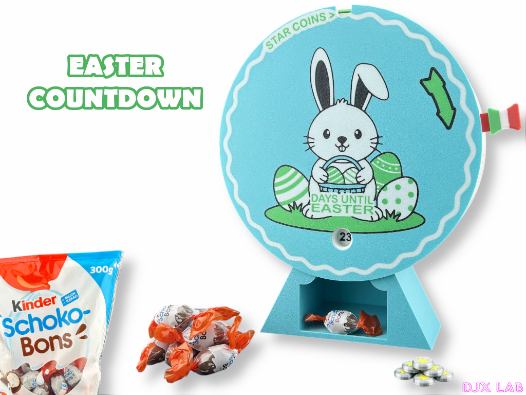 24-Day Easter Treat Countdown Dispenser, Chocolate