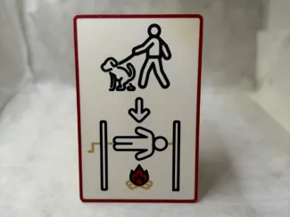 Dog No Poop Sign