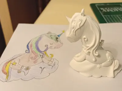 Unicorn on a cloud