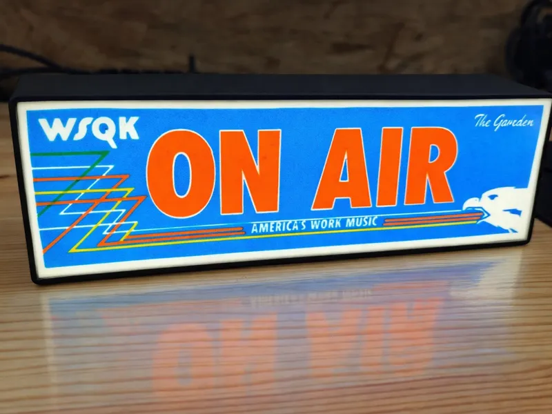 Luz LED  ON AIR from Stranger Things , Radio WSQK 