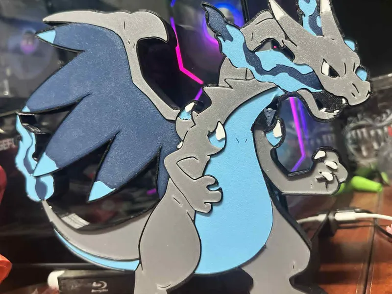 Mega Charizard X wall decor ( no ams )