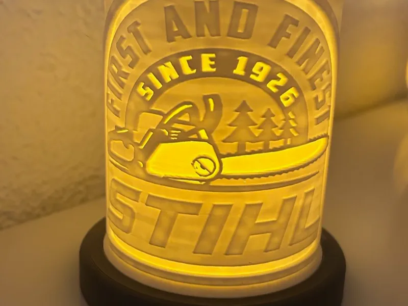 Stihl Teelichtlampe - Litophan