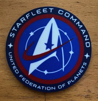Star Trek Starfleet Command Coaster 4 Color AMS