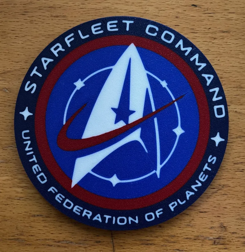 Star Trek Starfleet Command Coaster 4 Color AMS