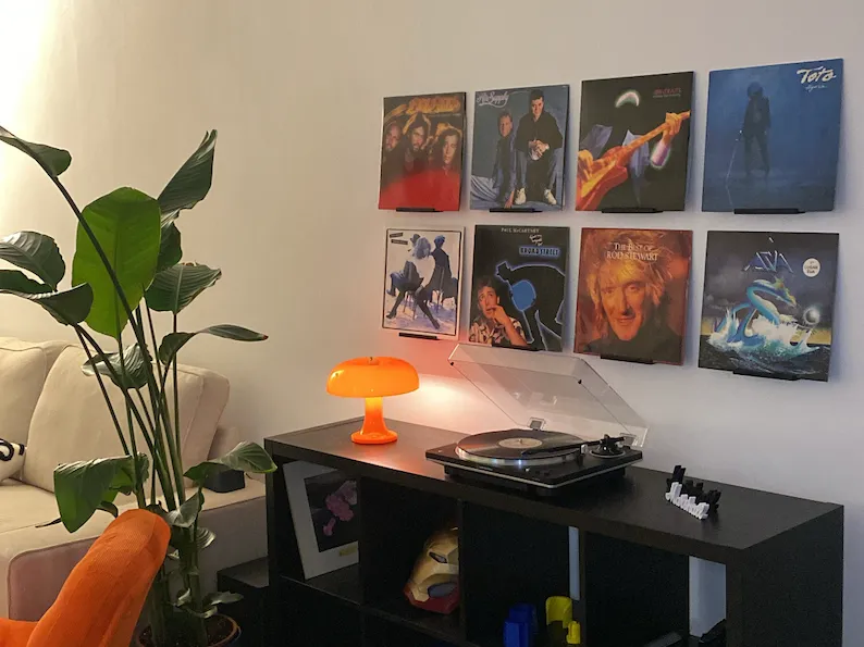 Support mural pour disque vinyle