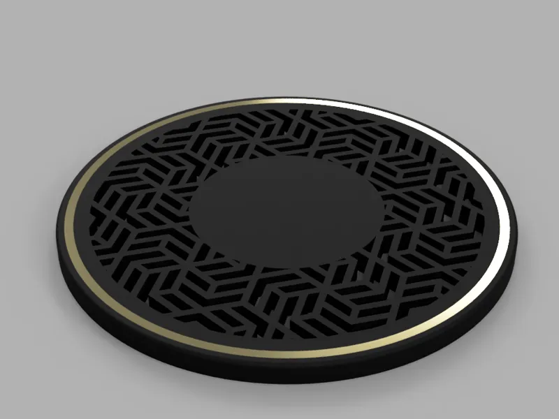 Geometric Coaster and Coaster Holder
