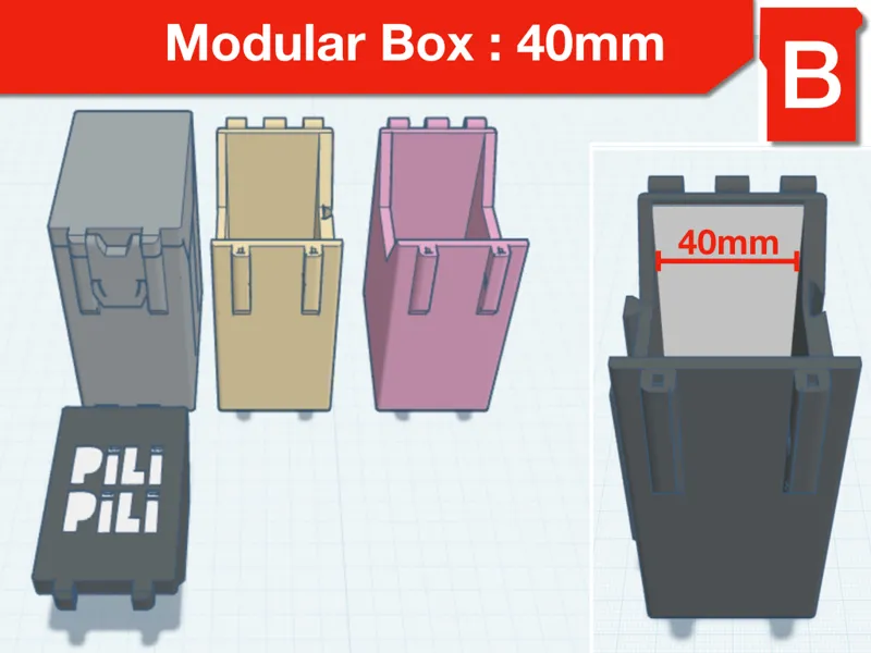 Modular Game Boxes B - 40mm
