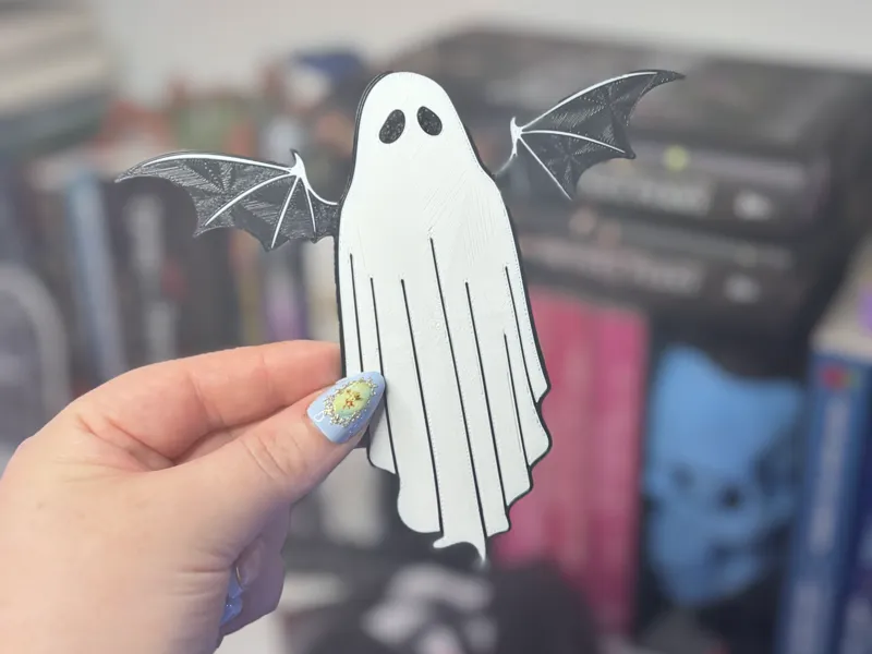 Bat Ghost Layered Bookmark 