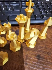 Pièces d'échecs low poly — photo 2