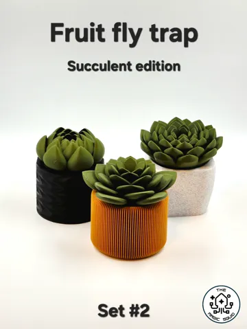 Letrero o emblema decorativo: Succulent Fruit Fly Trap - Set #2 — vista de referencia 2