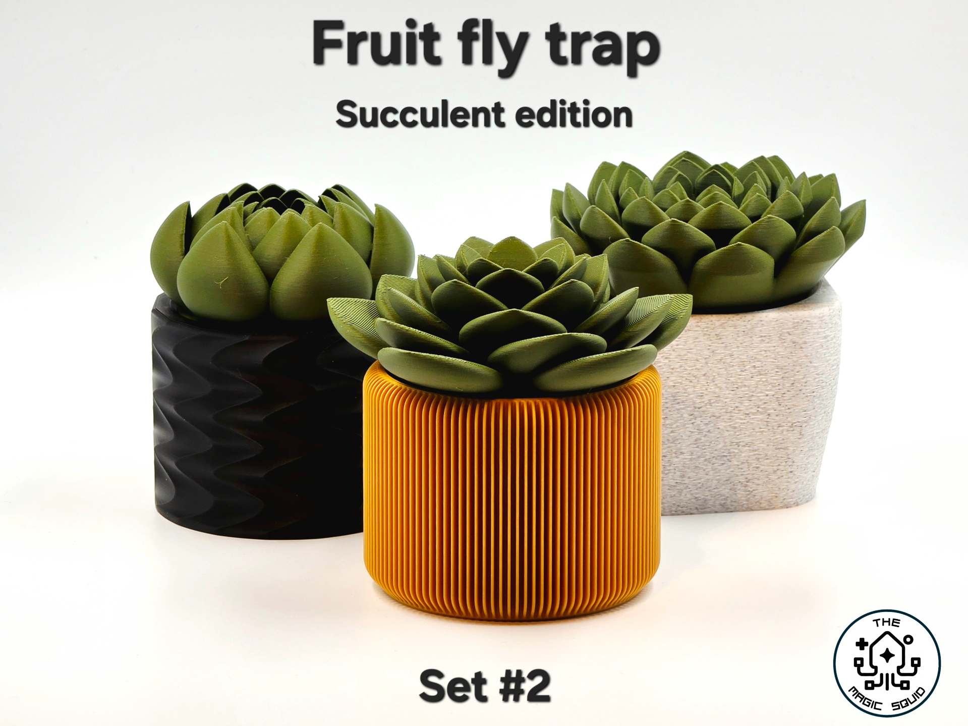 Succulent Fruit Fly Trap - Set #2 3D model