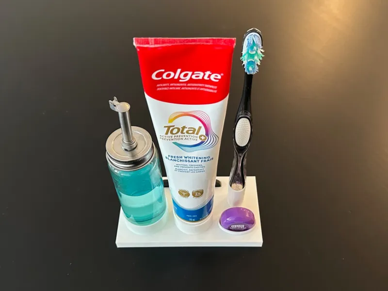 Toothpaste and Toothbrush Holder