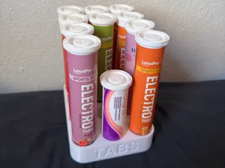 Vitamine / Electrolyte tabs tube holder