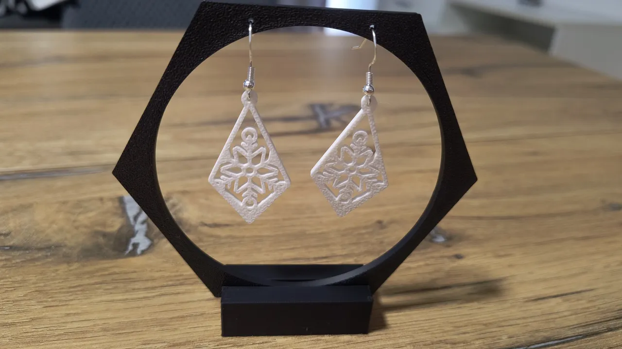 Snowflake earrings set 3 (sell it!) view 3