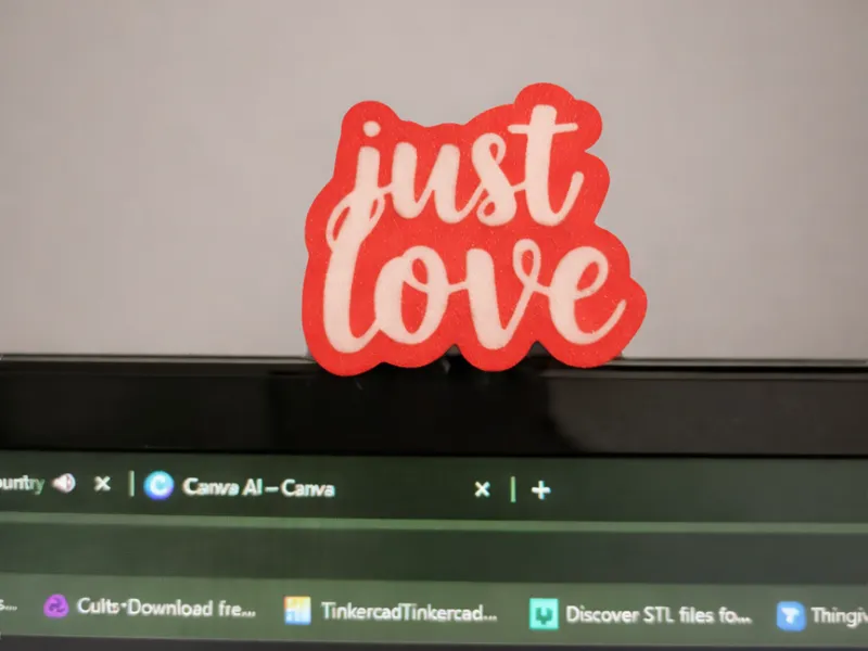 Monitor "Just love"