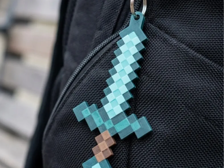Keychain-minecraft sword