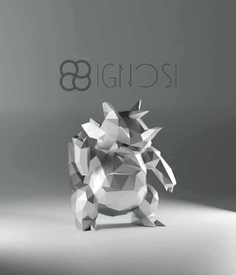 (#112) Rhydon Low Poly