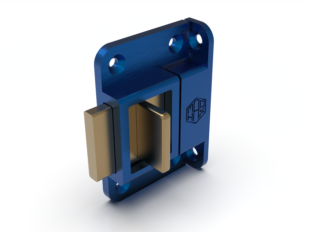 90-Degree Sliding Bolt Latch by MadHaxStudio