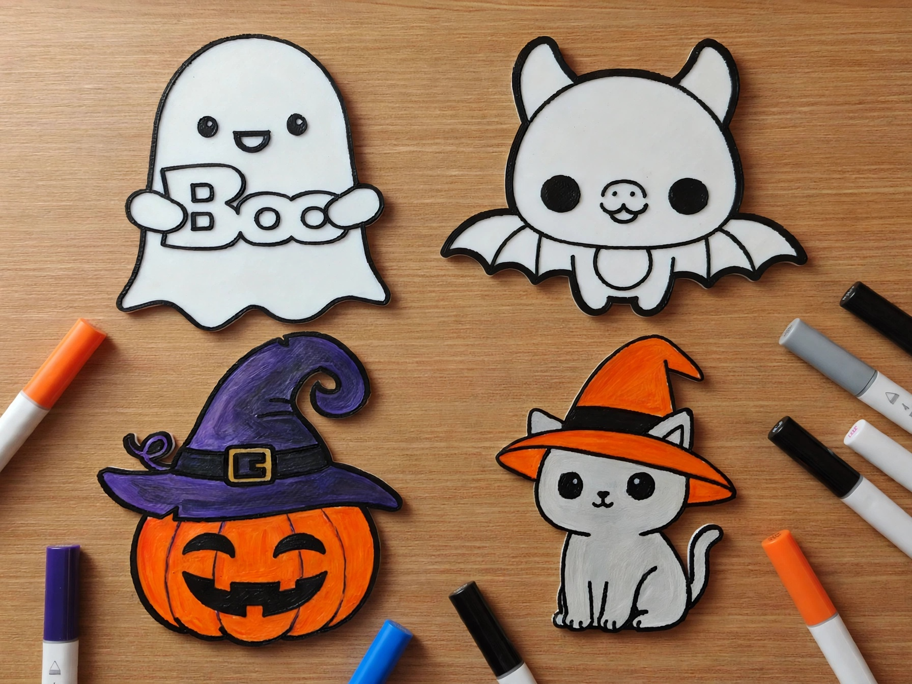 Halloween Coloring Set 3D model