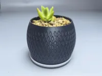 玄鳞花盆100X100X78 口径80