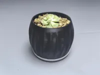 流刃花盆100X100X80 口径80