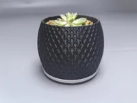 重甲花盆102X102X80 口径80