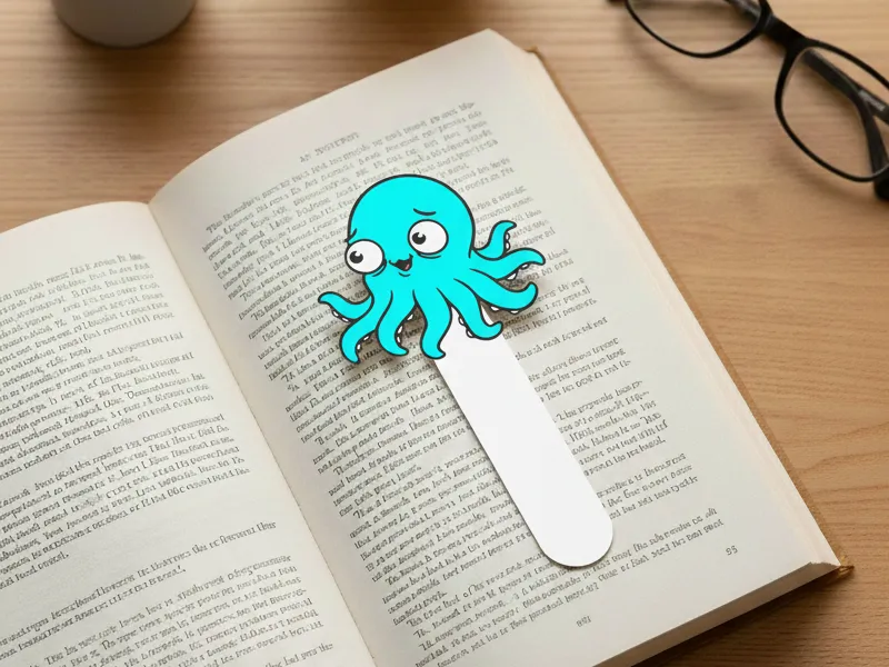 Flat Friend - Deep Sea Octopus Bookmark