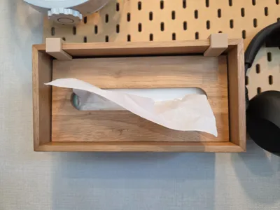 [Parametric] MUJI tissue cover box Skadis mount