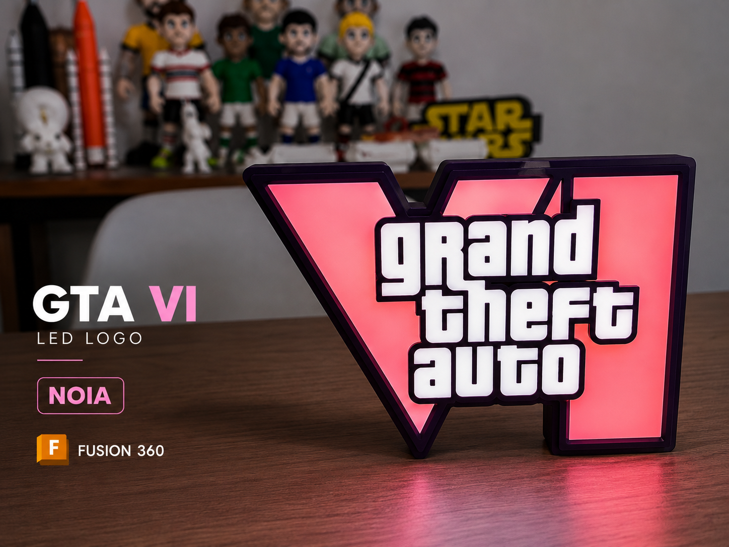 GTA VI LOGO LED / NO IA