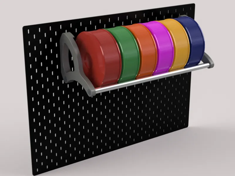 Porta bobine filamento per parete Ikea Skadis