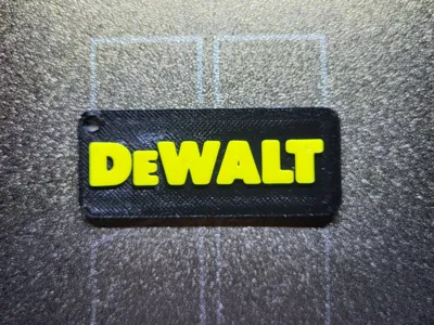 DeWalt logo keychain