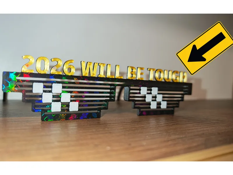 2026 new year glasses - Tough v2 - silvester 2026
