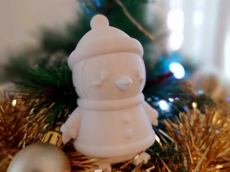 Penguin Santa Claus