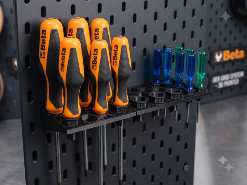 Universal Screwdriver Holder for IKEA Skadis
