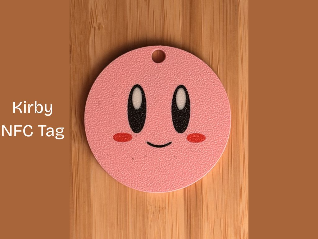 Kirby NFC Tag Keychain – 3D Printed Model