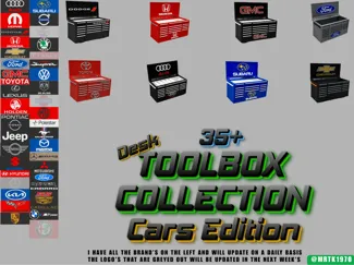 35+ Desk Toolbox Cars Edition Chevy GMC Dodge Audi