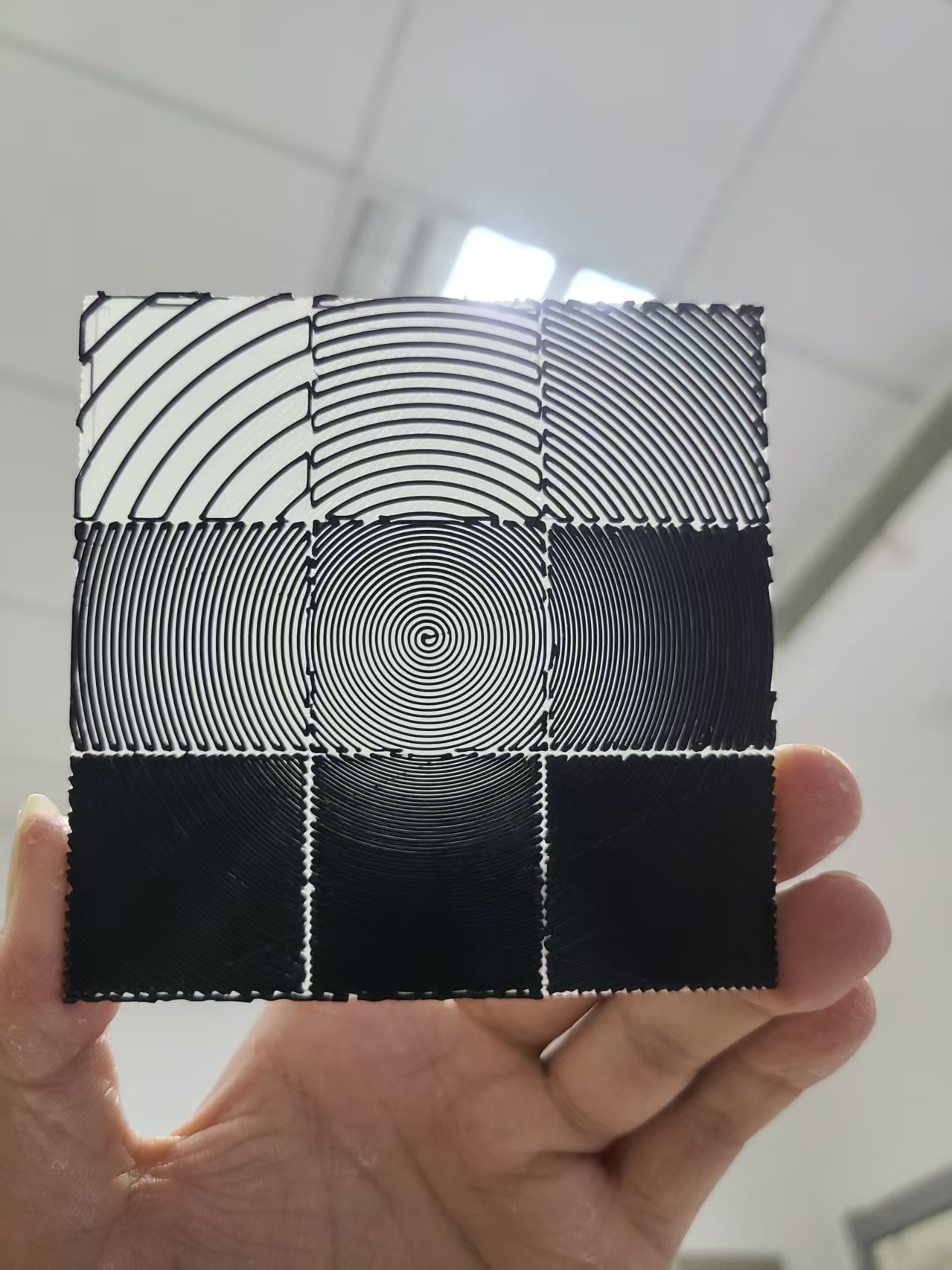 Miniatura 1 do modelo 3D 填充图案密度展示板，填充强度展示，填充展示