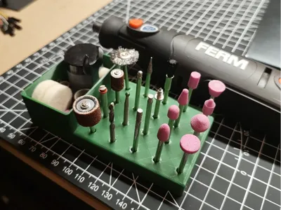Handy case for rotary tool accessories