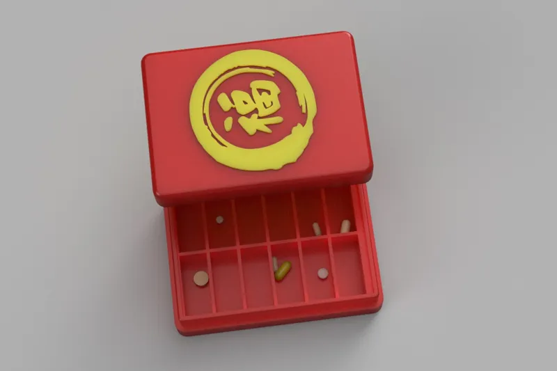 Red Envelope Pill Holder