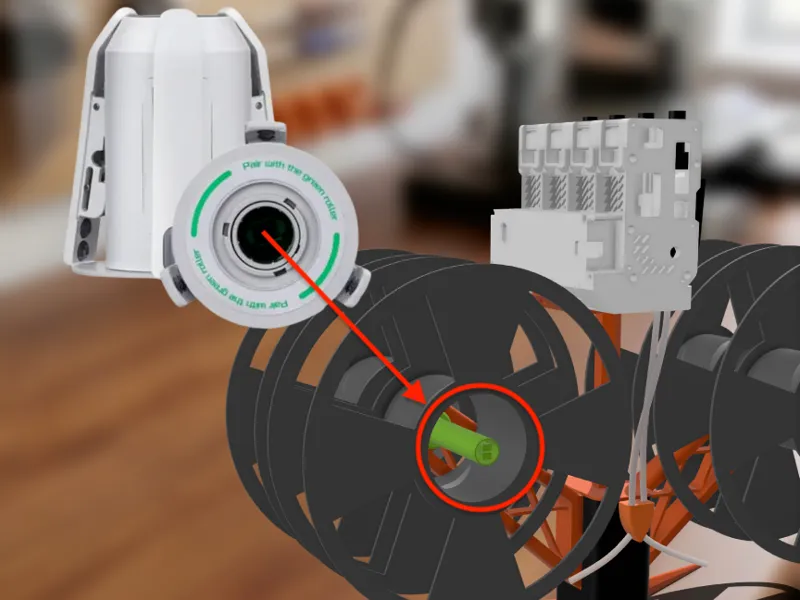 AMS Lite Rotary Adapter - Spool holder part