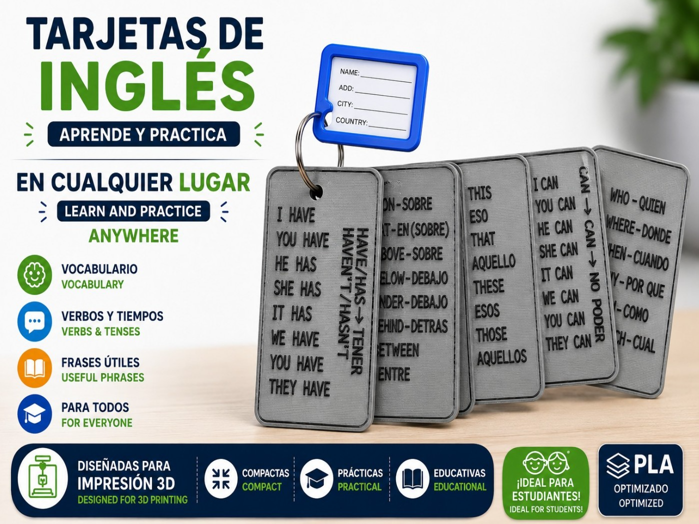 LLavero aprendizaje ingles/español