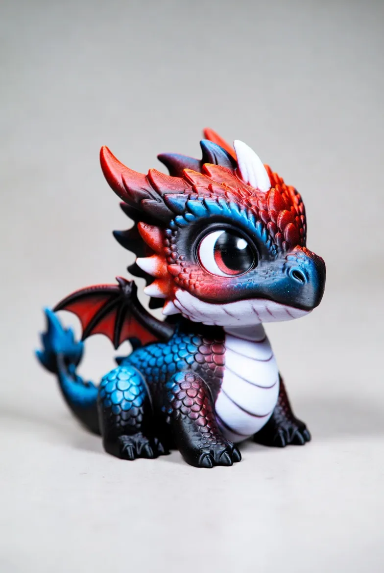 Cute Baby Dragon - Free 3D Print Model - MakerWorld