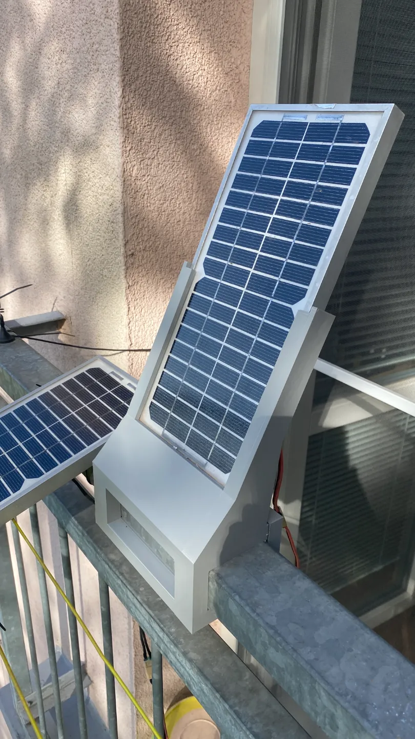 Solar panel holder for the balcony - winter by ok2vvv - MakerWorld