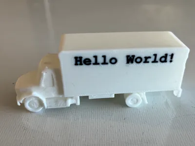 Box Truck with text