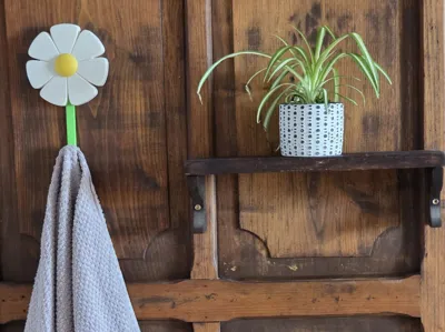 Flower clothes and towel hanger no AMS